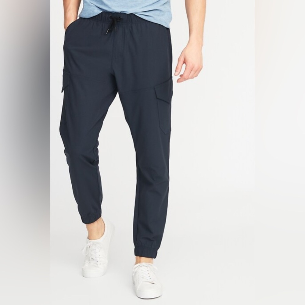 Mens NWT Old Navy Go-Dry Active Cargo Utility Tech Drawstring Pants‎